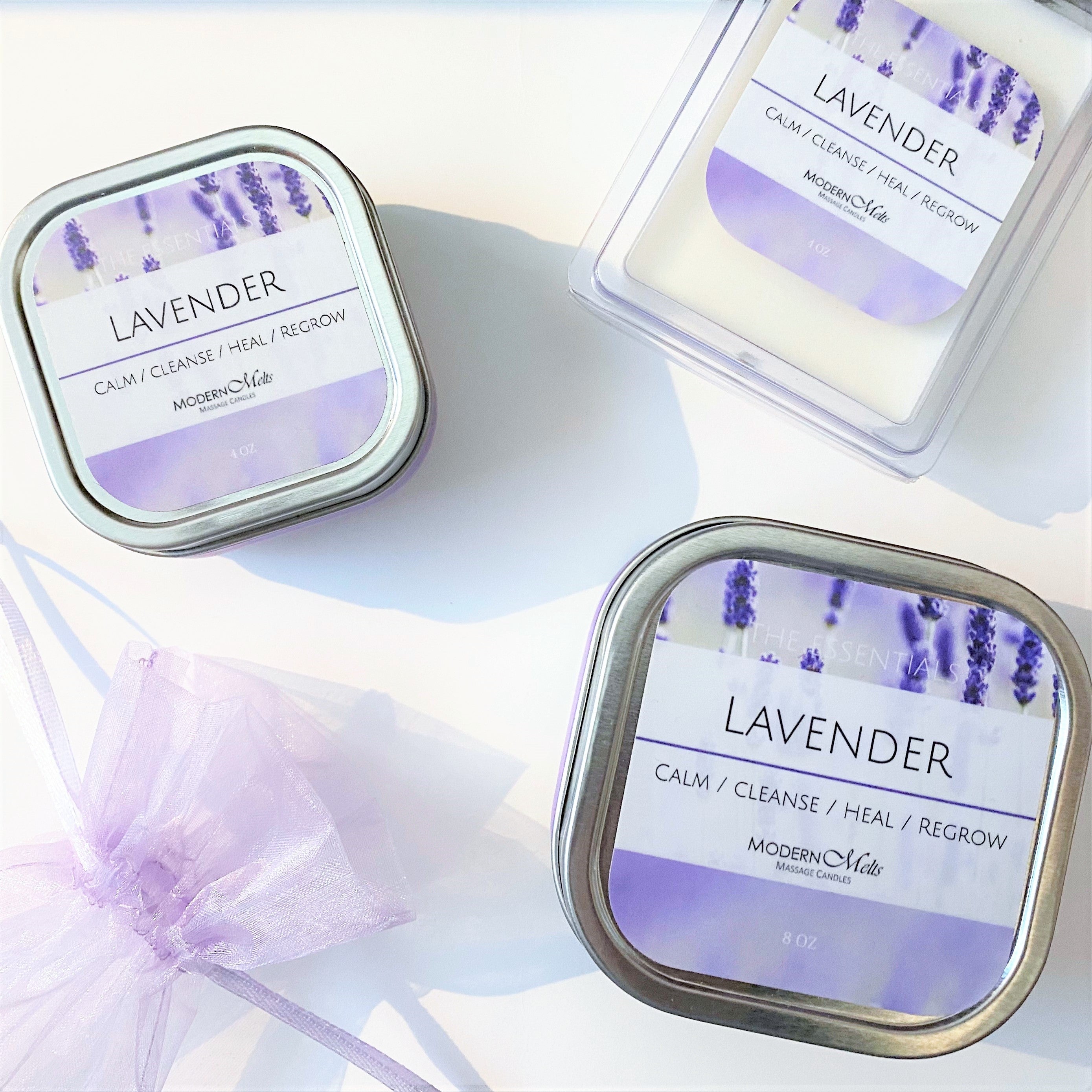 Lavender Essentials Massage Candle (4oz)