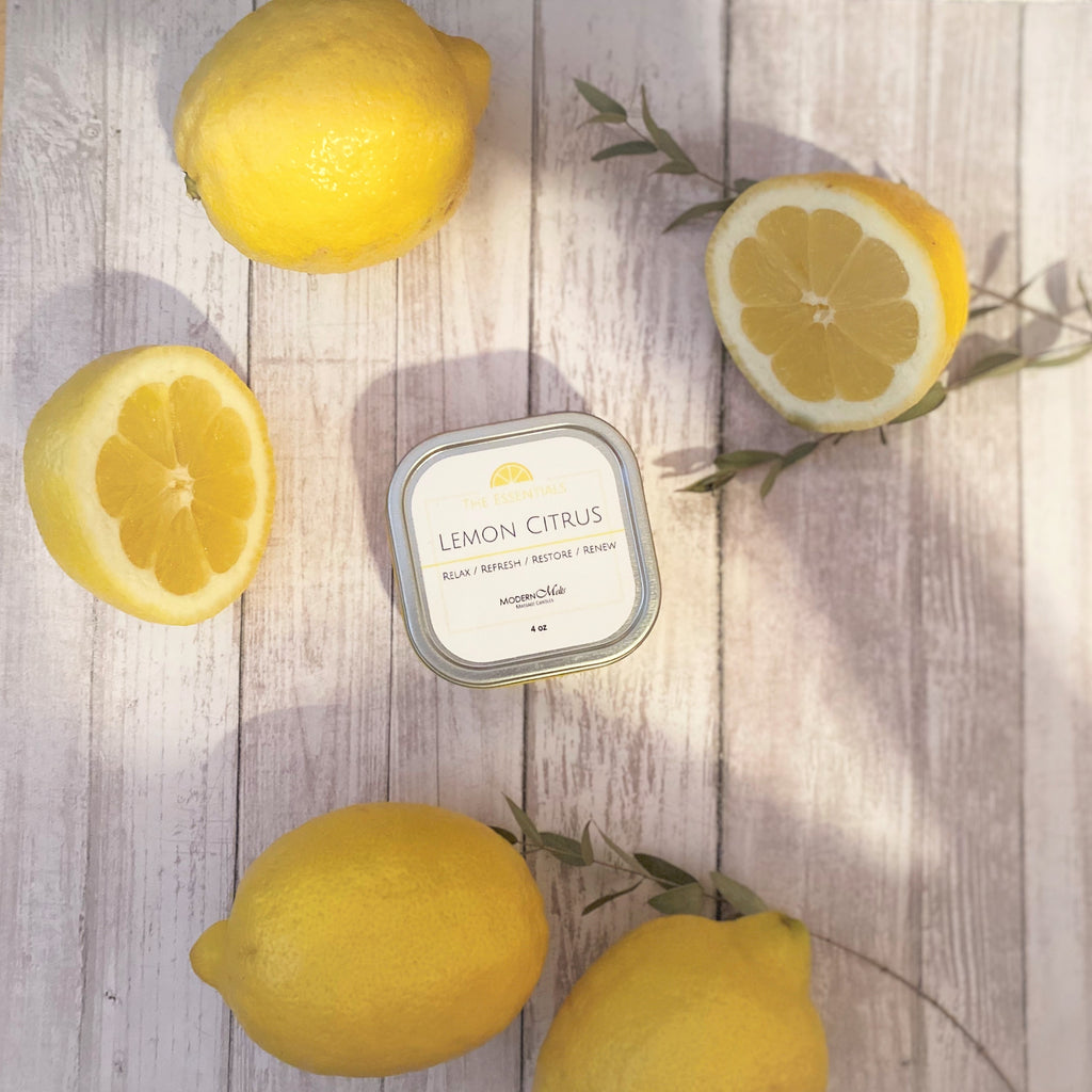 Lemon Citrus Essentials Massage Candle (4oz)