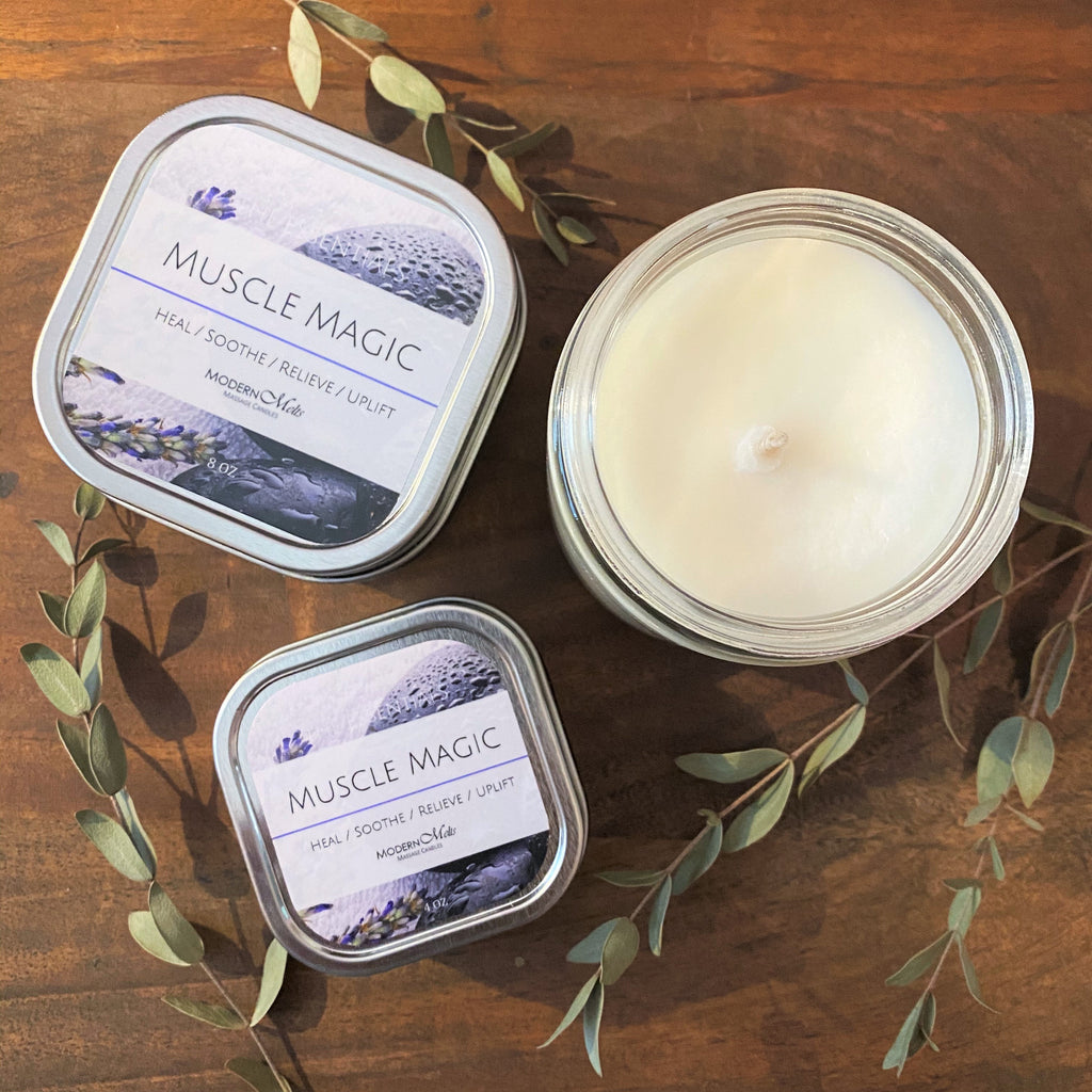 Muscle Magic Essentials Massage Candle (4oz)