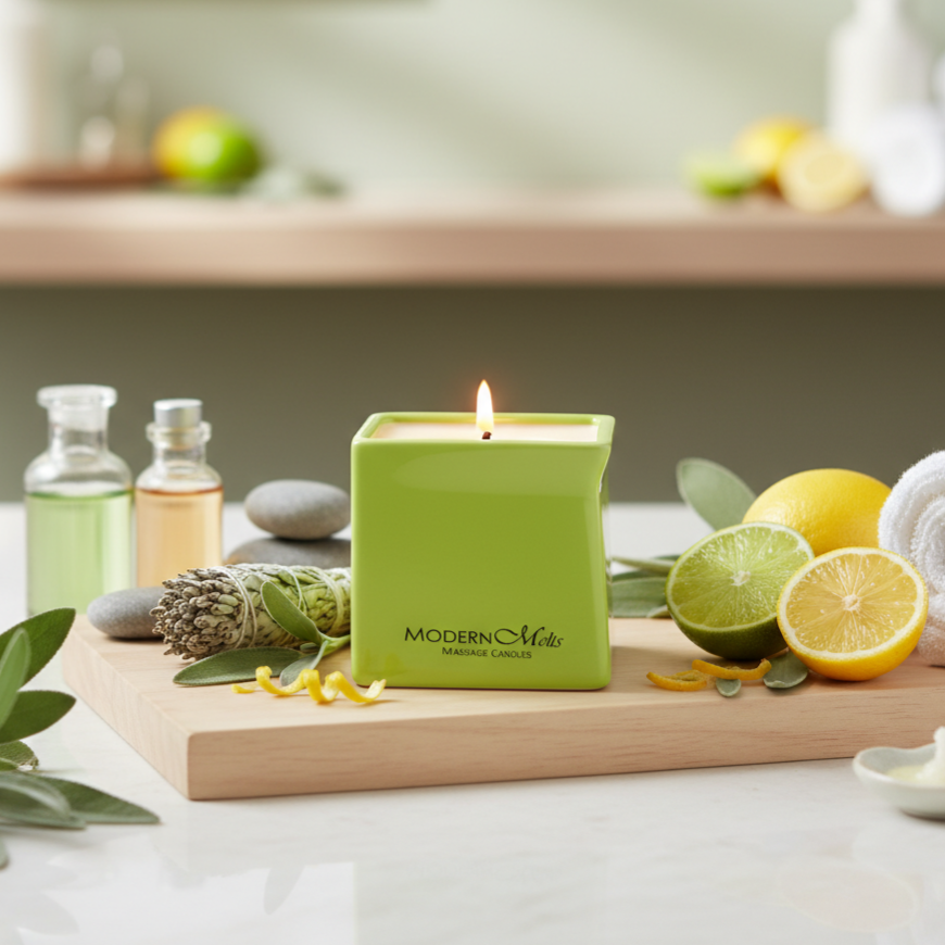 Sage & Citrus Signature Massage Candle 10oz