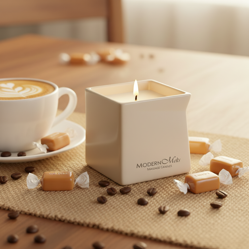 Salted Caramel Coffee Signature Massage Candle 10oz