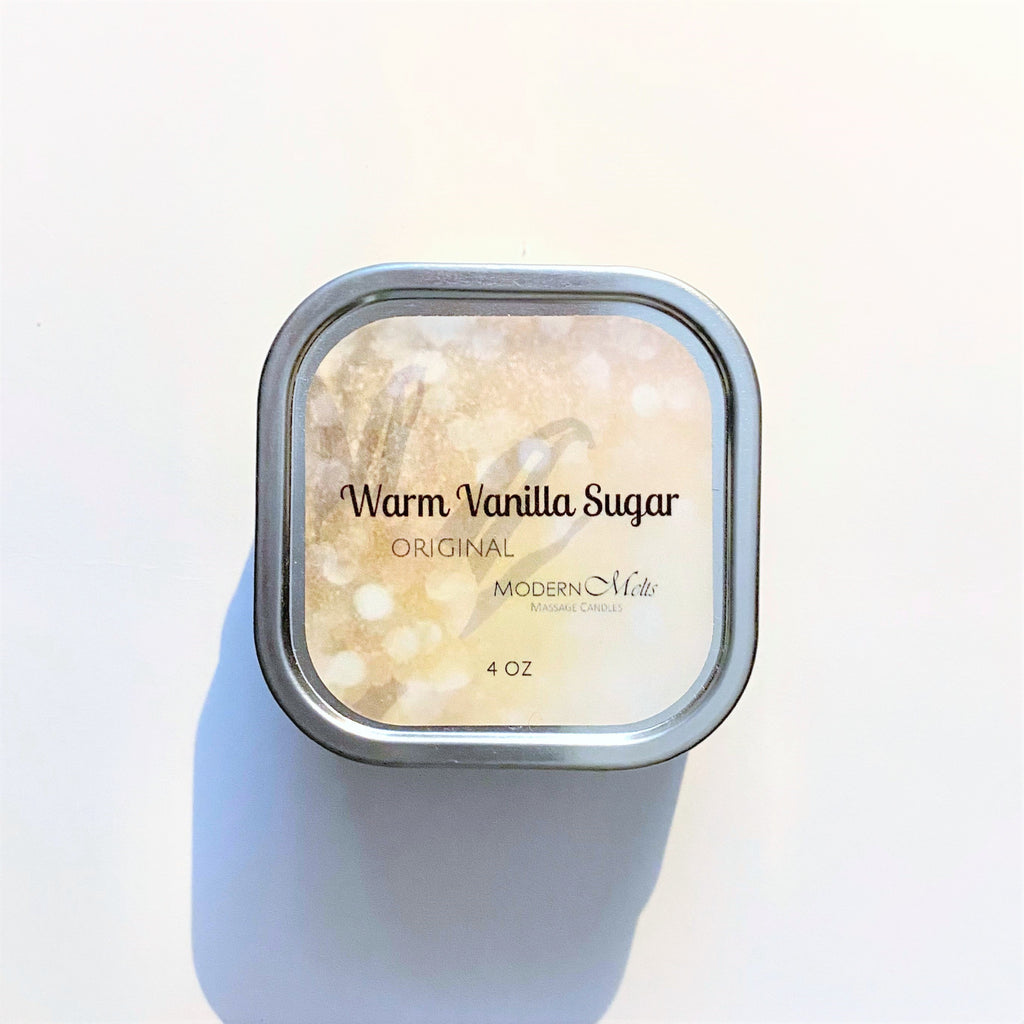Warm Vanilla Sugar Massage Candle (4oz)